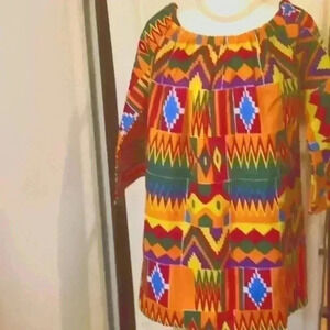 Lapogee Beautiful Ladies Dakishi Blouse‎ Multicolor 3/4 Raglan sleeves
